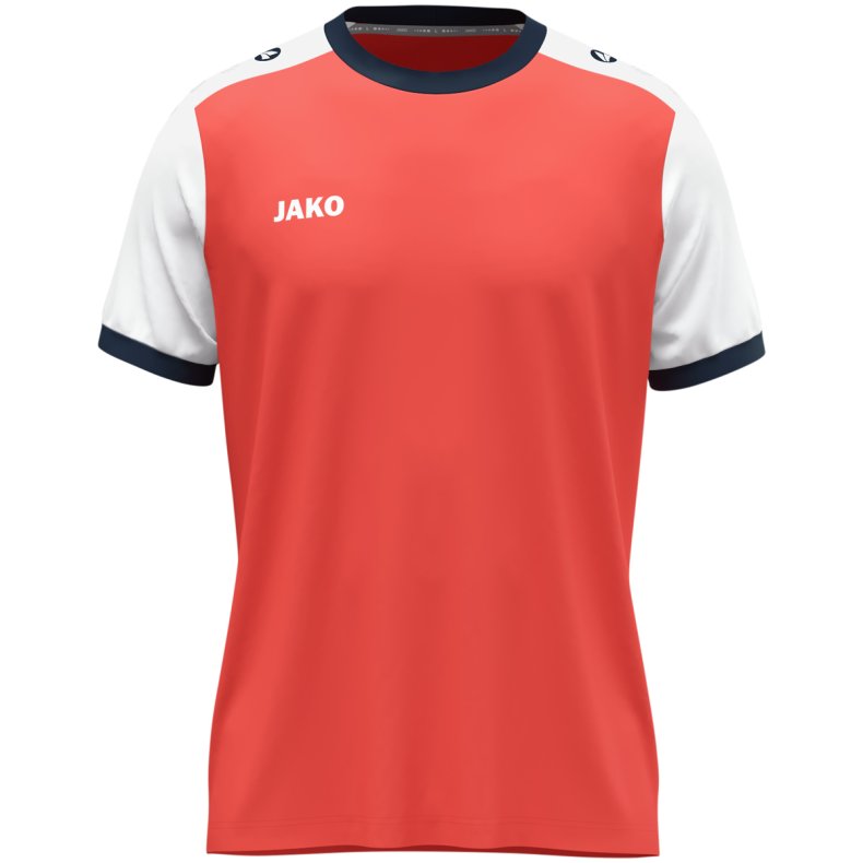 Dynamic kortrmet spillertrje  med Keep Dry-teknologi. Coral/hvid
