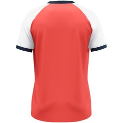 Dynamic kortrmet spillertrje  med Keep Dry-teknologi. Coral/hvid