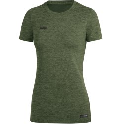 T-shirt Premium khaki melange Dame