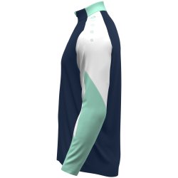 Dynamic Ziptop  elastisk, ndbar &amp; bredygtig. Navy/hvid/mint