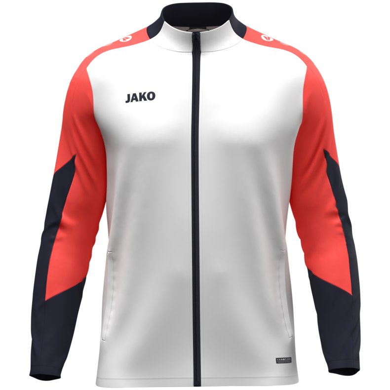 Dynamic jakke  Moderne, funktionel og bredygtig. Hvid / Coral / Navy