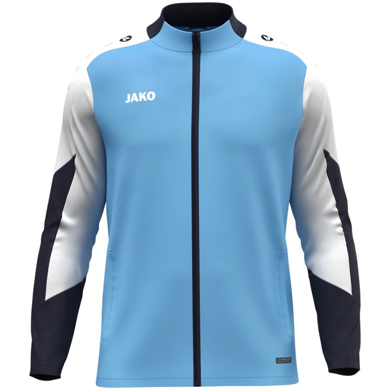 Dynamic jakke  Moderne, funktionel og bredygtig. Lysbl/hvid/navy